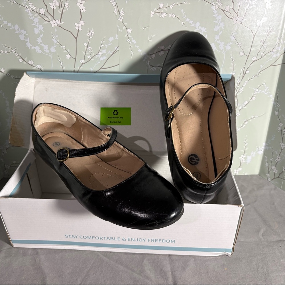 Classic Black Women's Mary Jane Flats